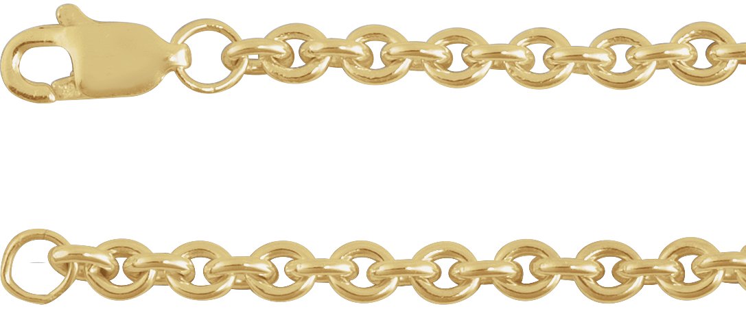 14K Yellow Gold-Filled 2.8 mm Cable 16 CHain