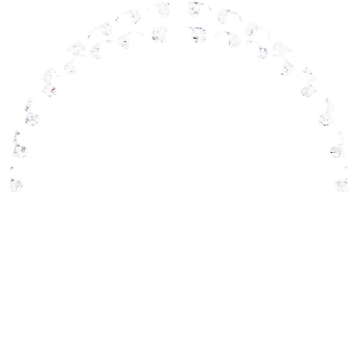 Alternative view of 7/8 CTW Natural Diamond Ring Guard – 14K White Gold
