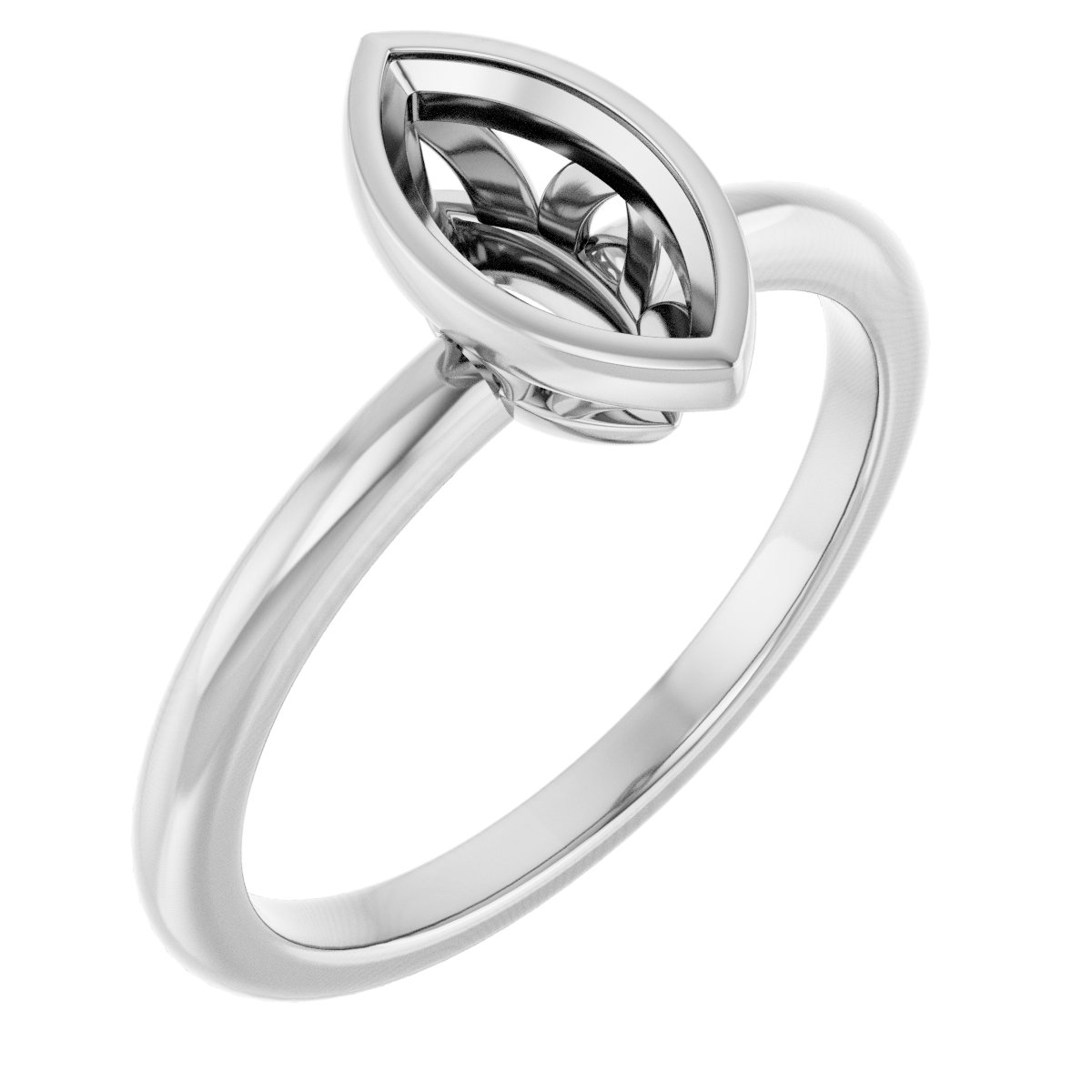 Bezel-Set Engagement Ring