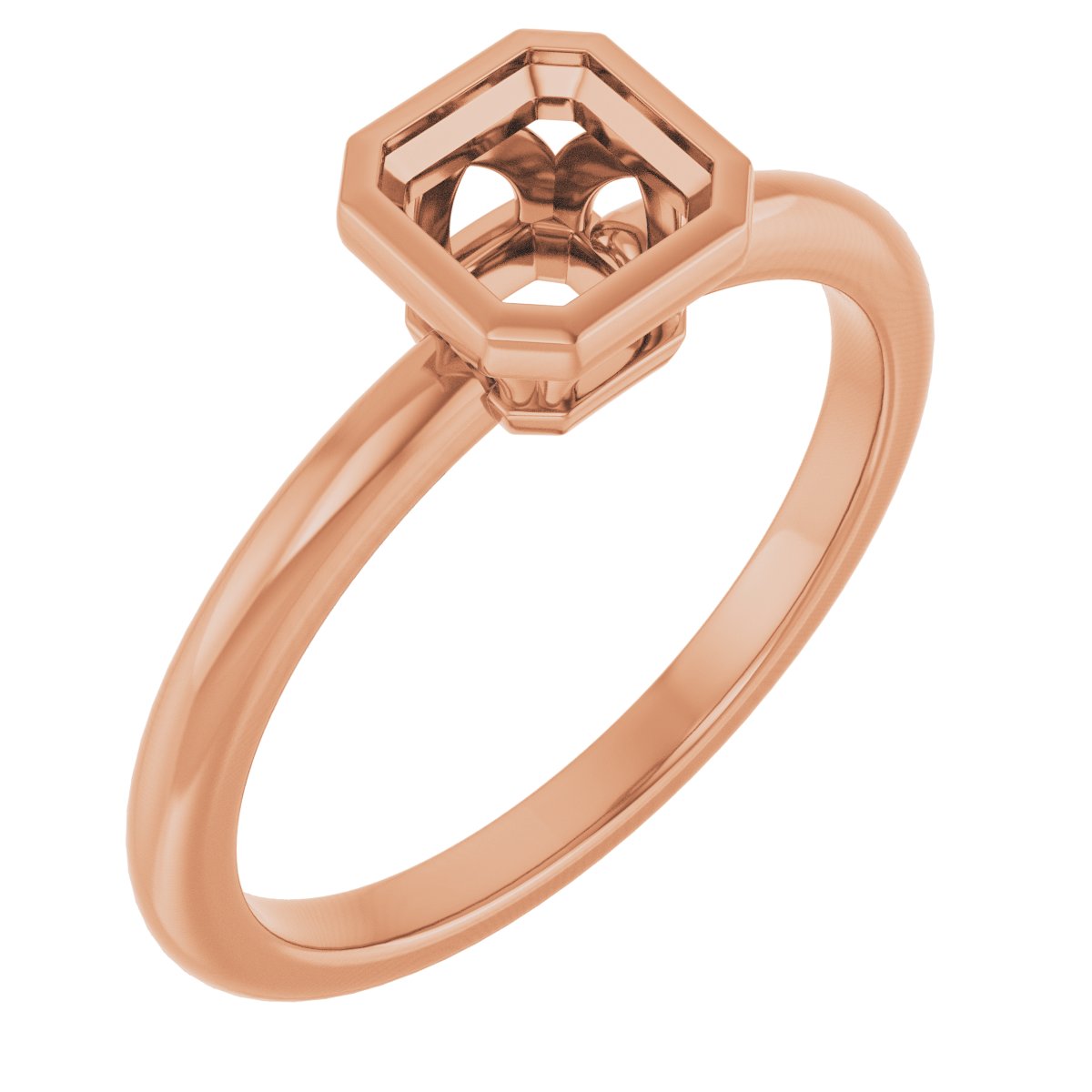 Bezel-Set Engagement Ring