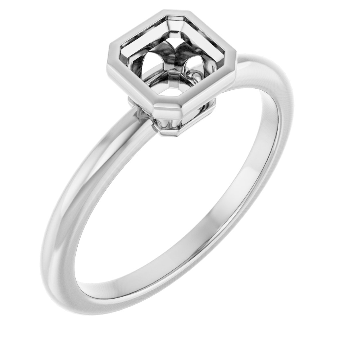 Bezel-Set Engagement Ring