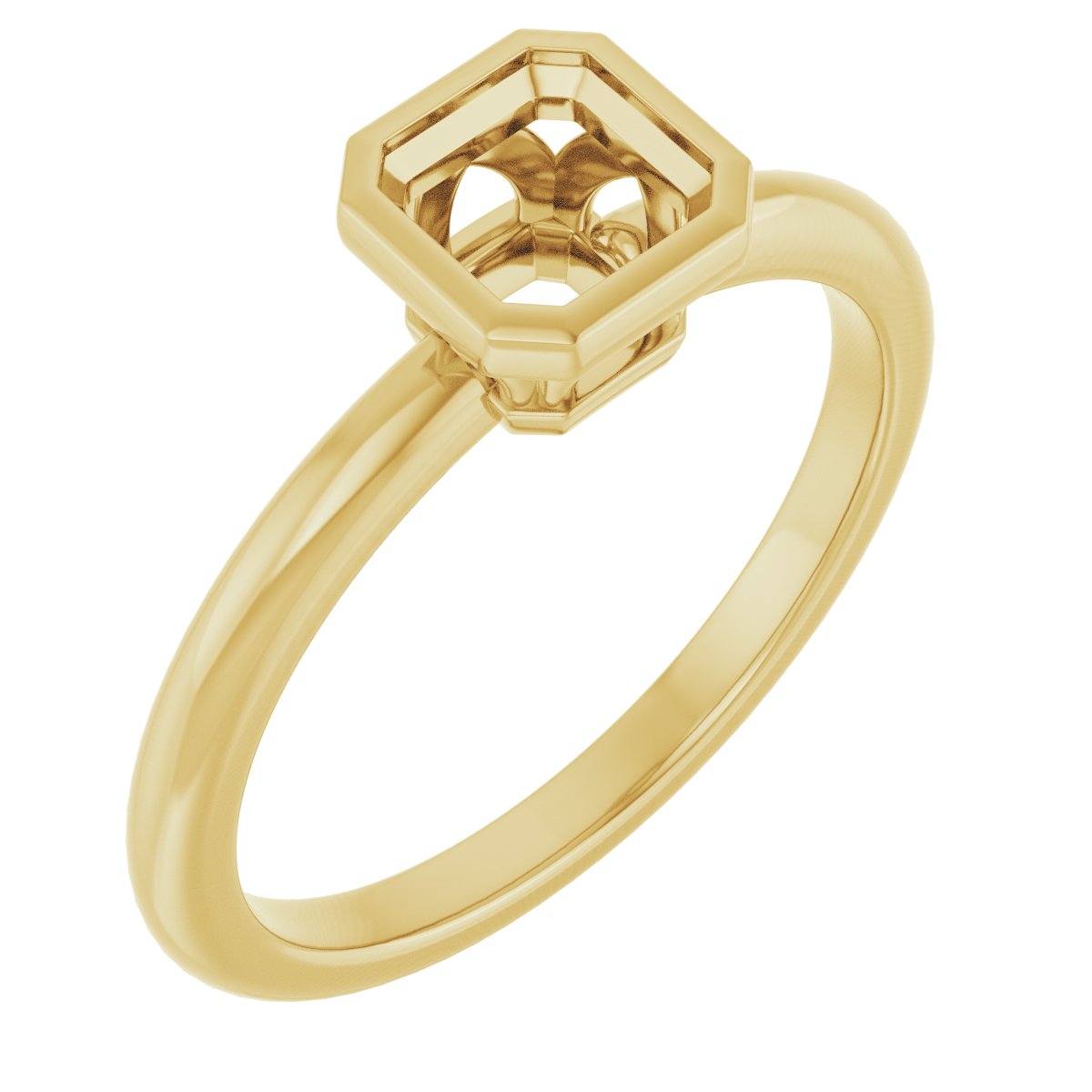 Bezel-Set Engagement Ring