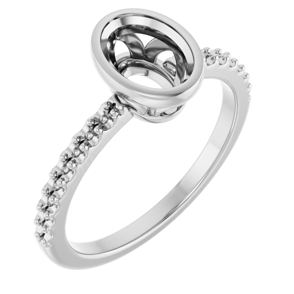 Bezel-Set Engagement Ring