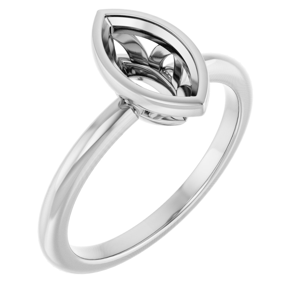Bezel-Set Engagement Ring