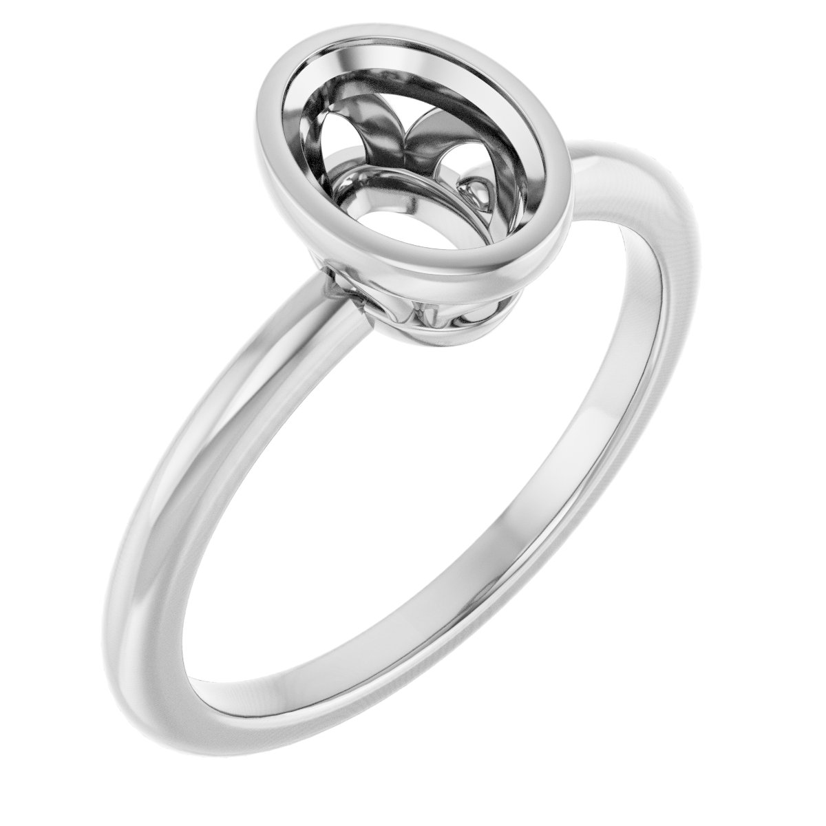 Bezel-Set Engagement Ring