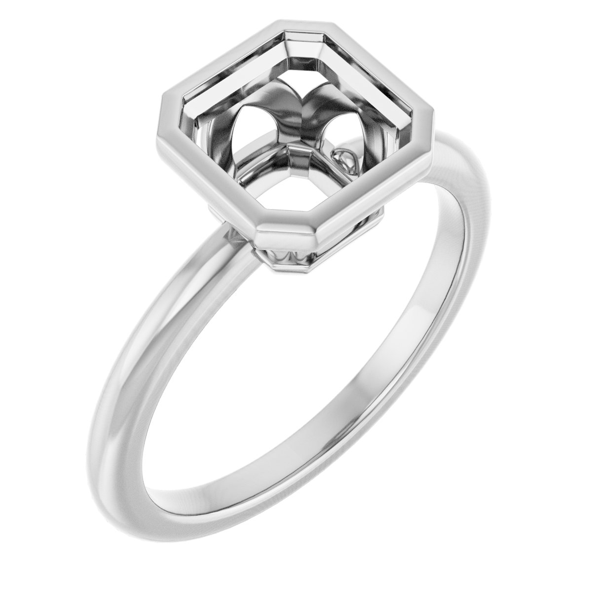 Bezel-Set Engagement Ring