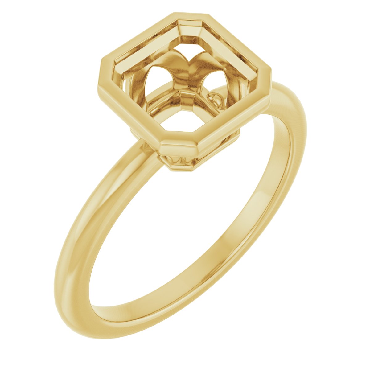 Bezel-Set Engagement Ring