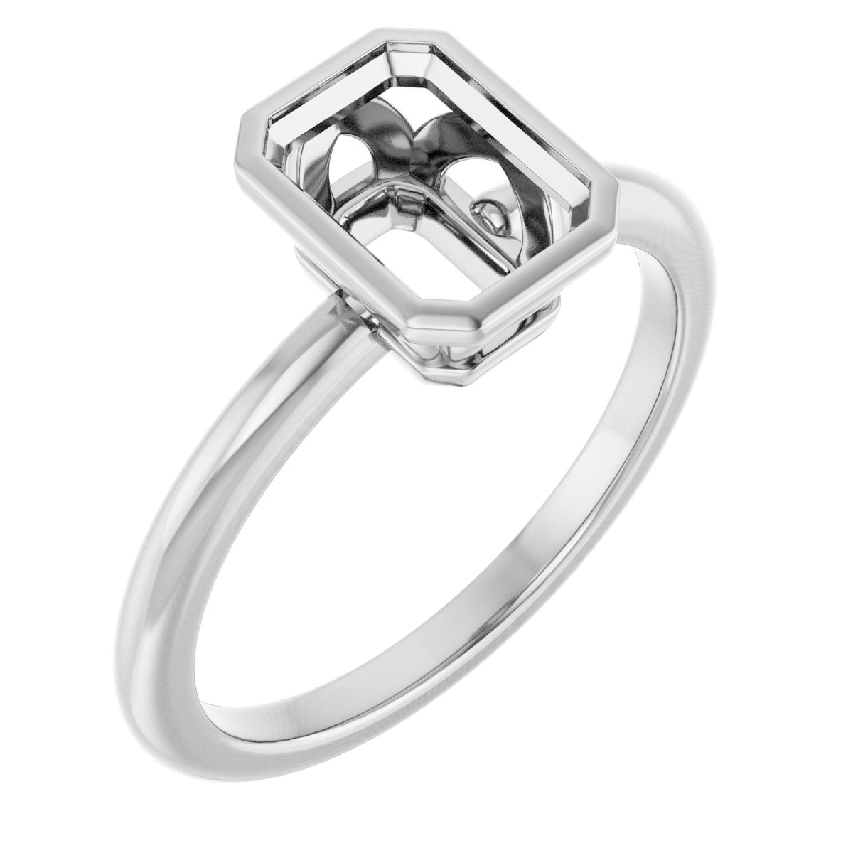 Bezel-Set Engagement Ring