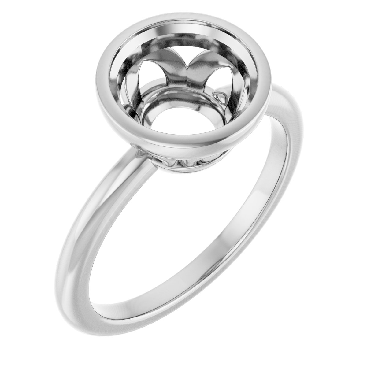 Bezel-Set Engagement Ring