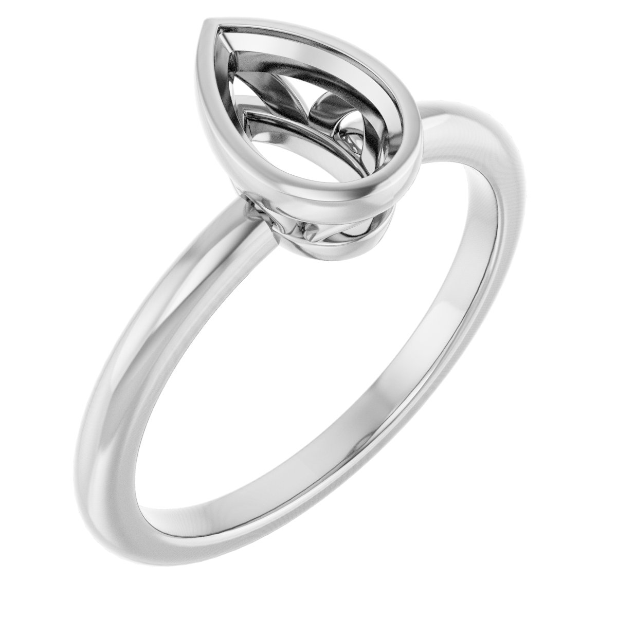 Bezel-Set Engagement Ring