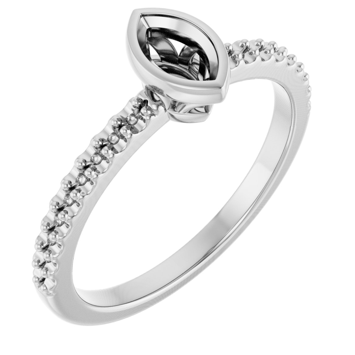 Bezel-Set Engagement Ring
