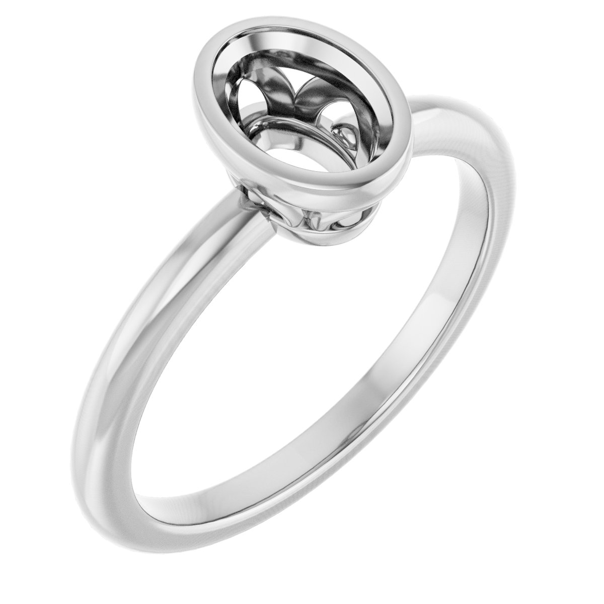 Bezel-Set Engagement Ring