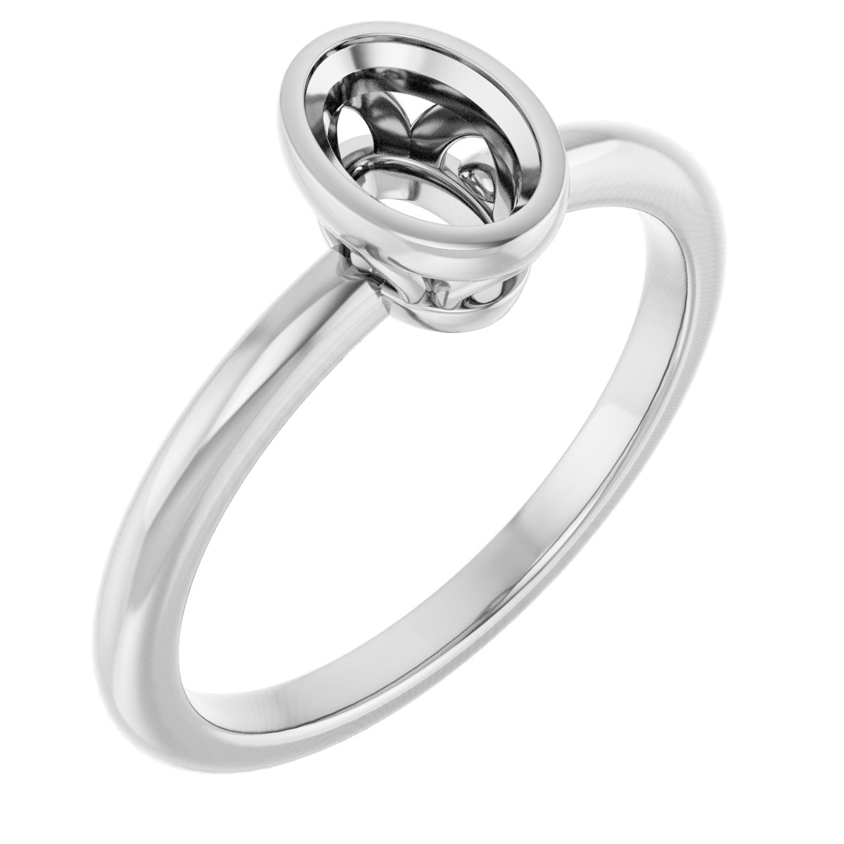 Bezel-Set Engagement Ring