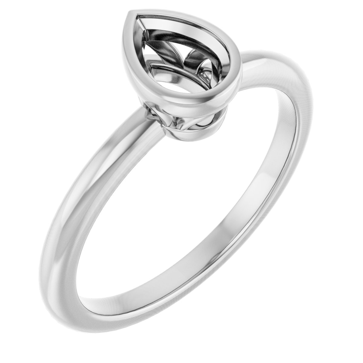 Bezel-Set Engagement Ring
