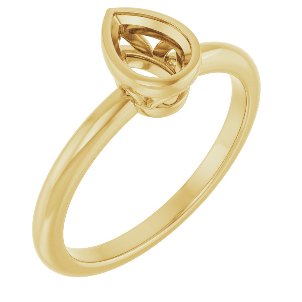 Bezel-Set Engagement Ring