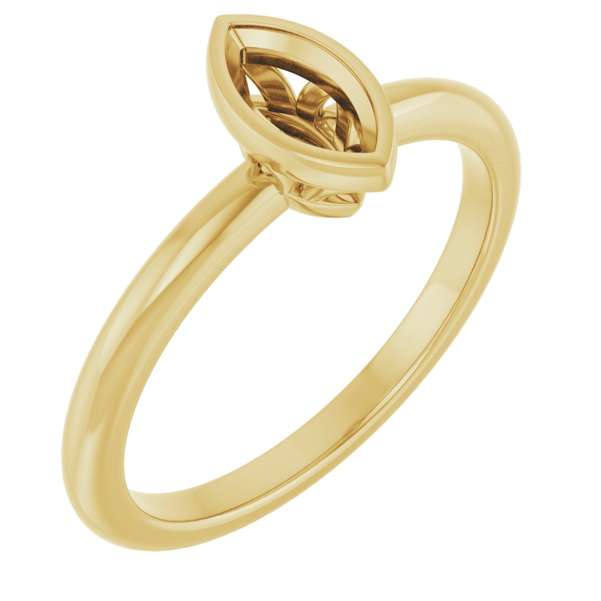 Bezel-Set Engagement Ring