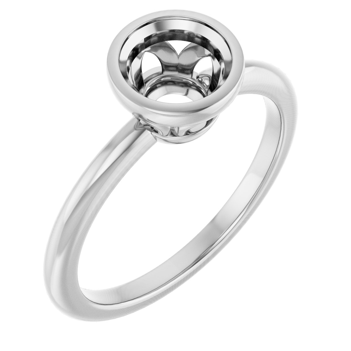 Bezel-Set Engagement Ring