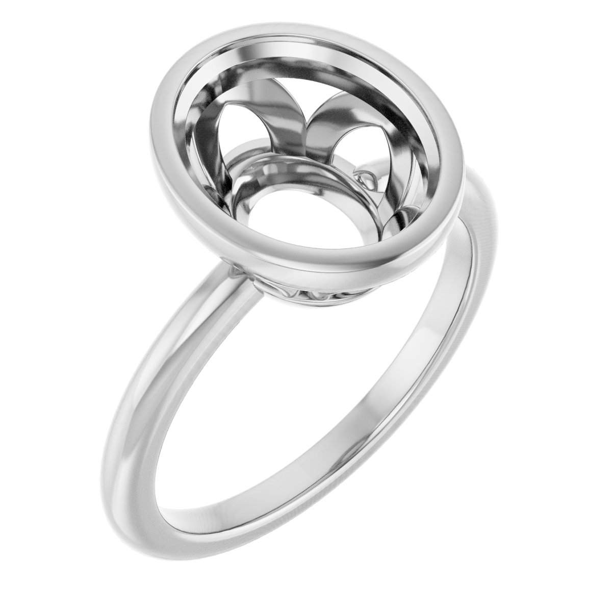Bezel-Set Engagement Ring