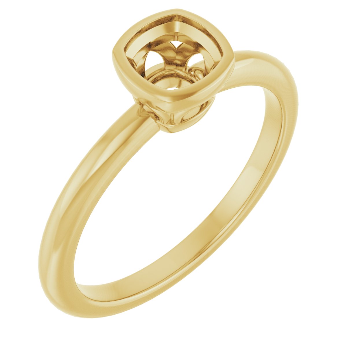 Bezel-Set Engagement Ring