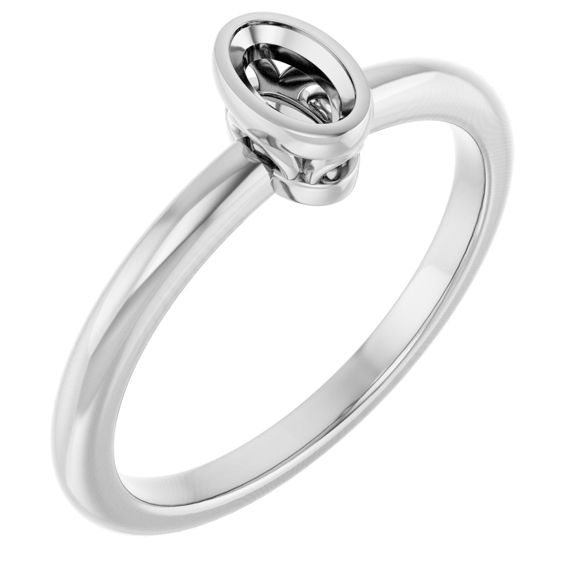 Bezel-Set Engagement Ring