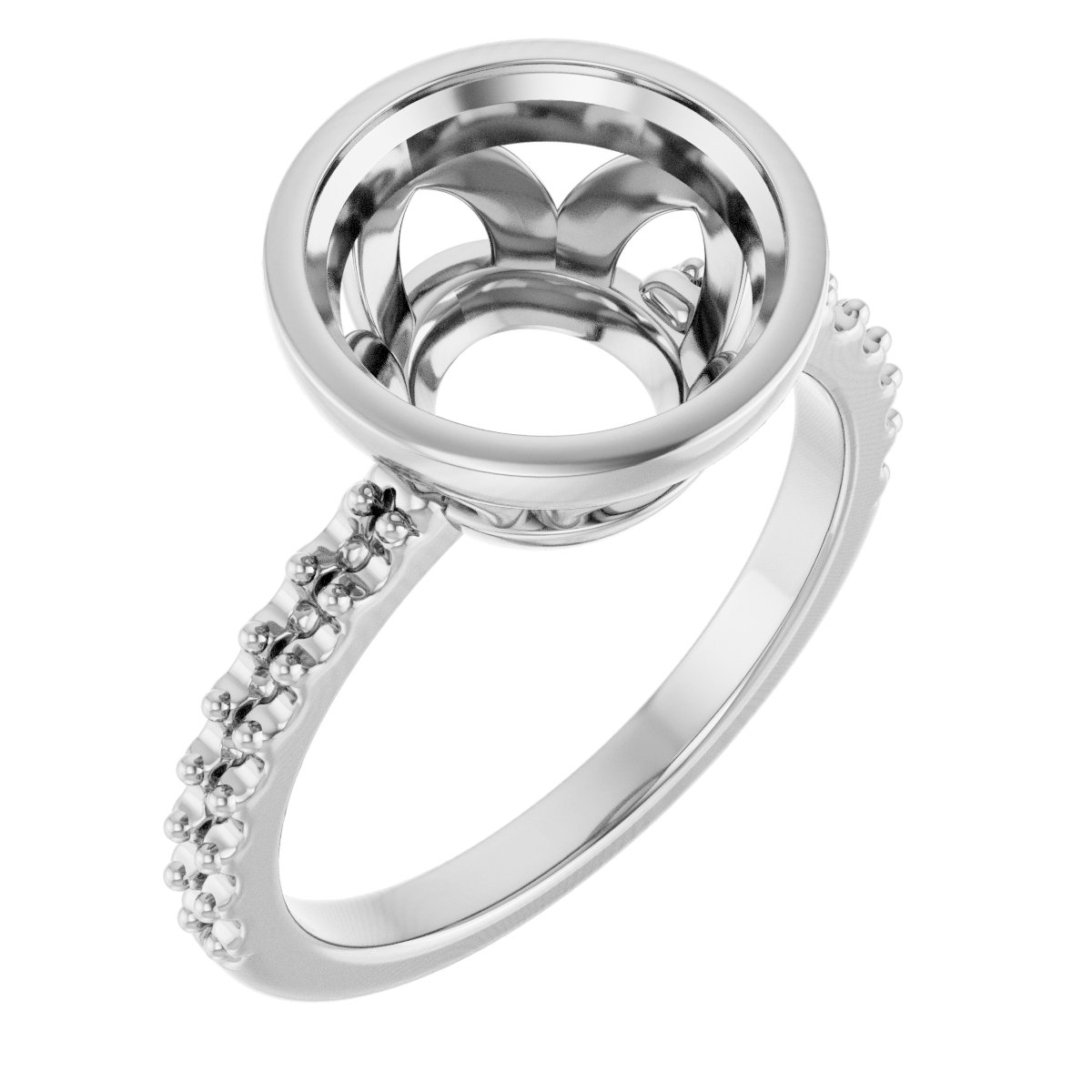 Bezel-Set Engagement Ring