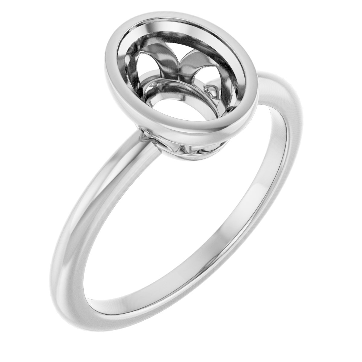 Bezel-Set Engagement Ring
