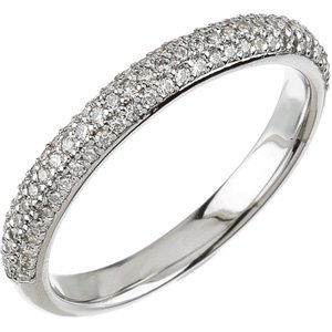 Platinum 1/3 CTW Diamond Band