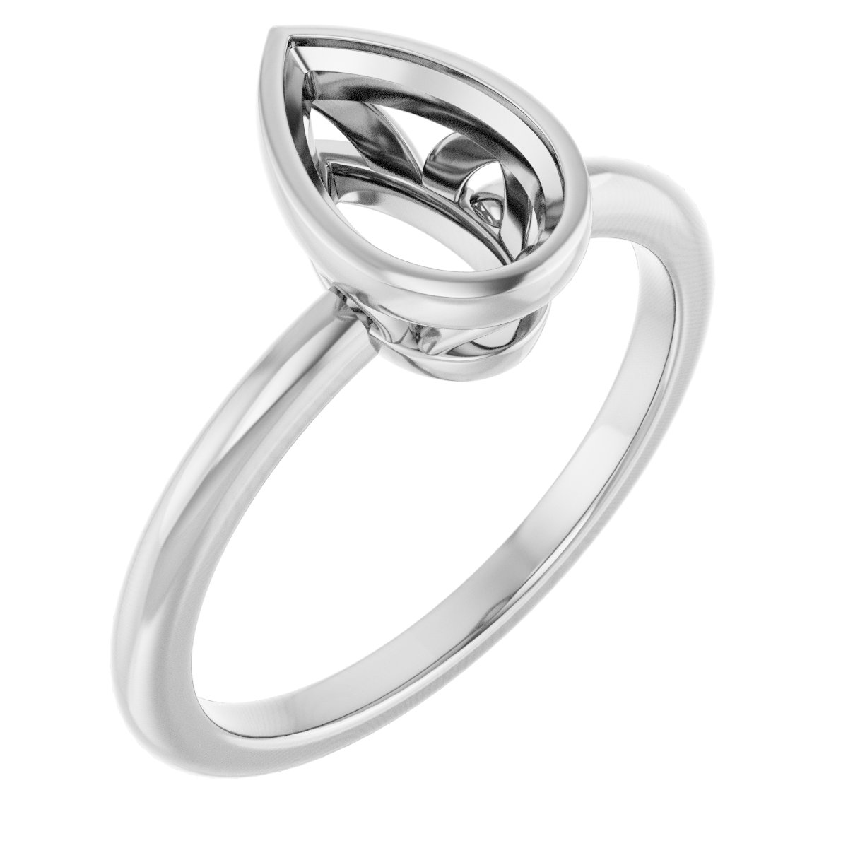 Bezel-Set Engagement Ring