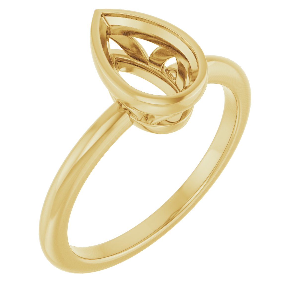 Bezel-Set Engagement Ring