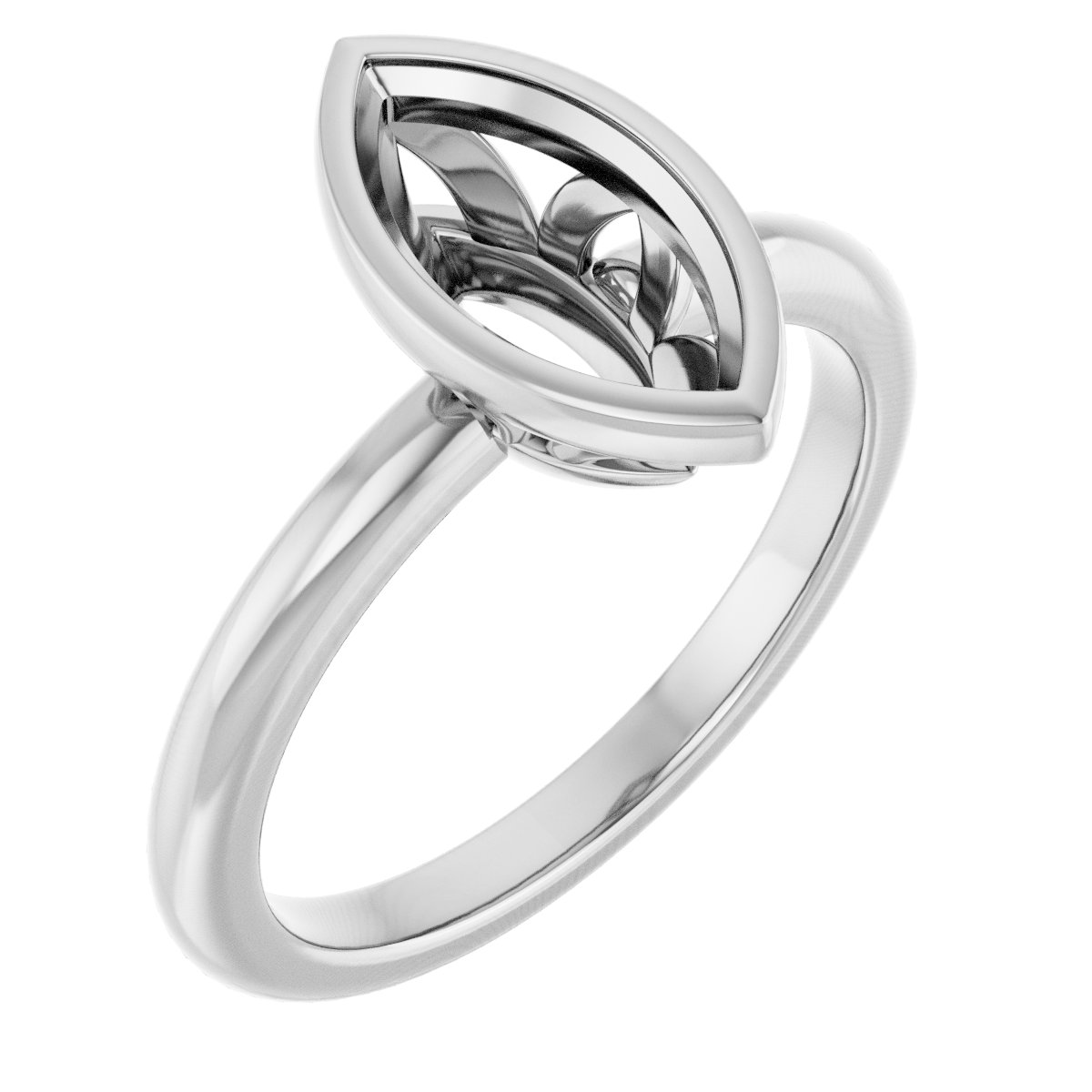Bezel-Set Engagement Ring