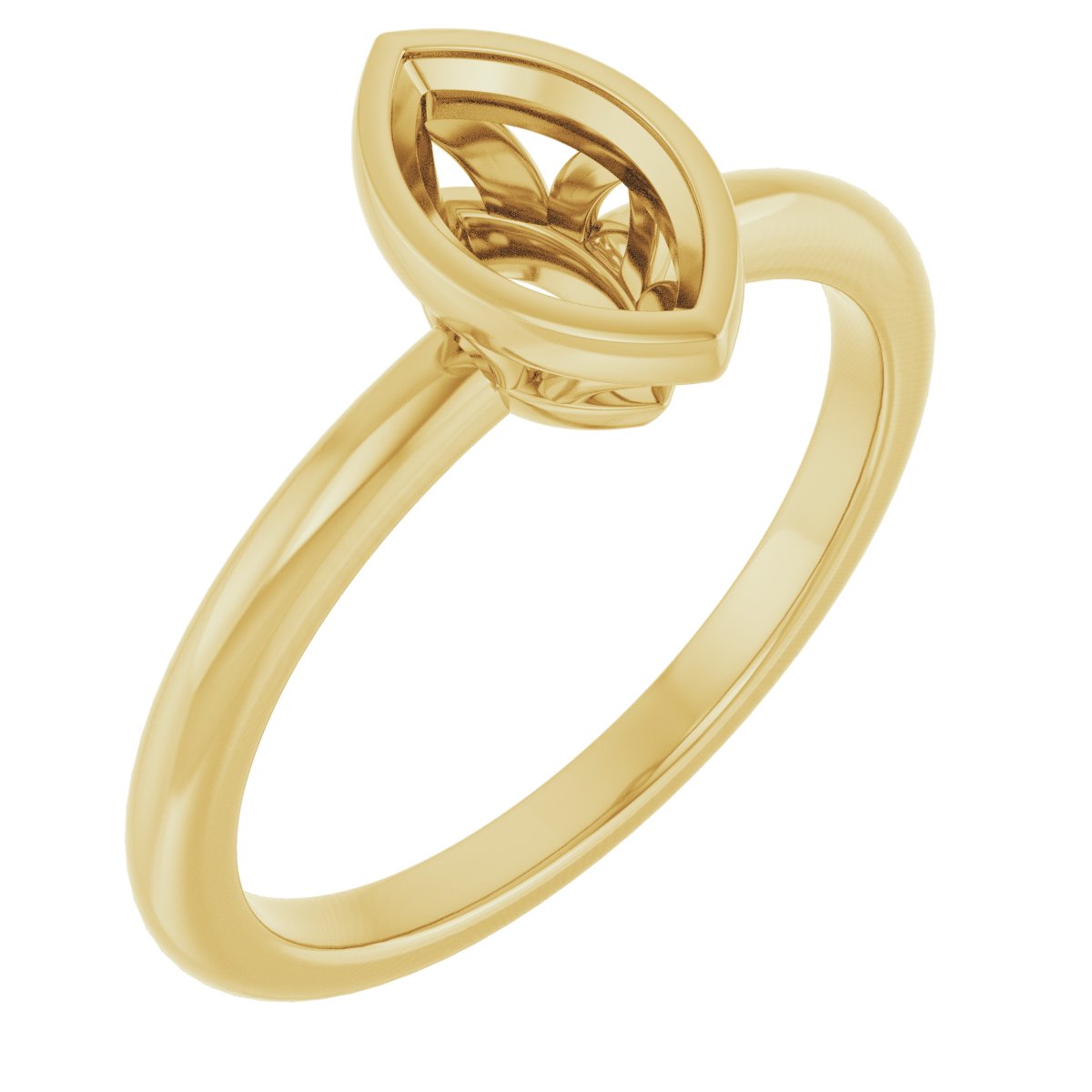 Bezel-Set Engagement Ring