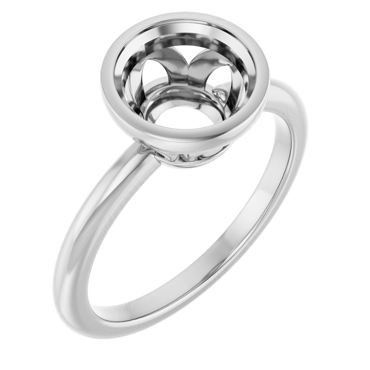 Bezel-Set Engagement Ring