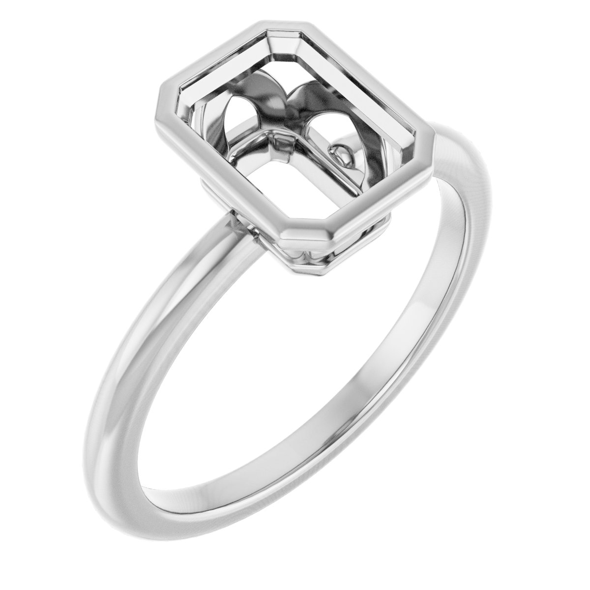 Bezel-Set Engagement Ring