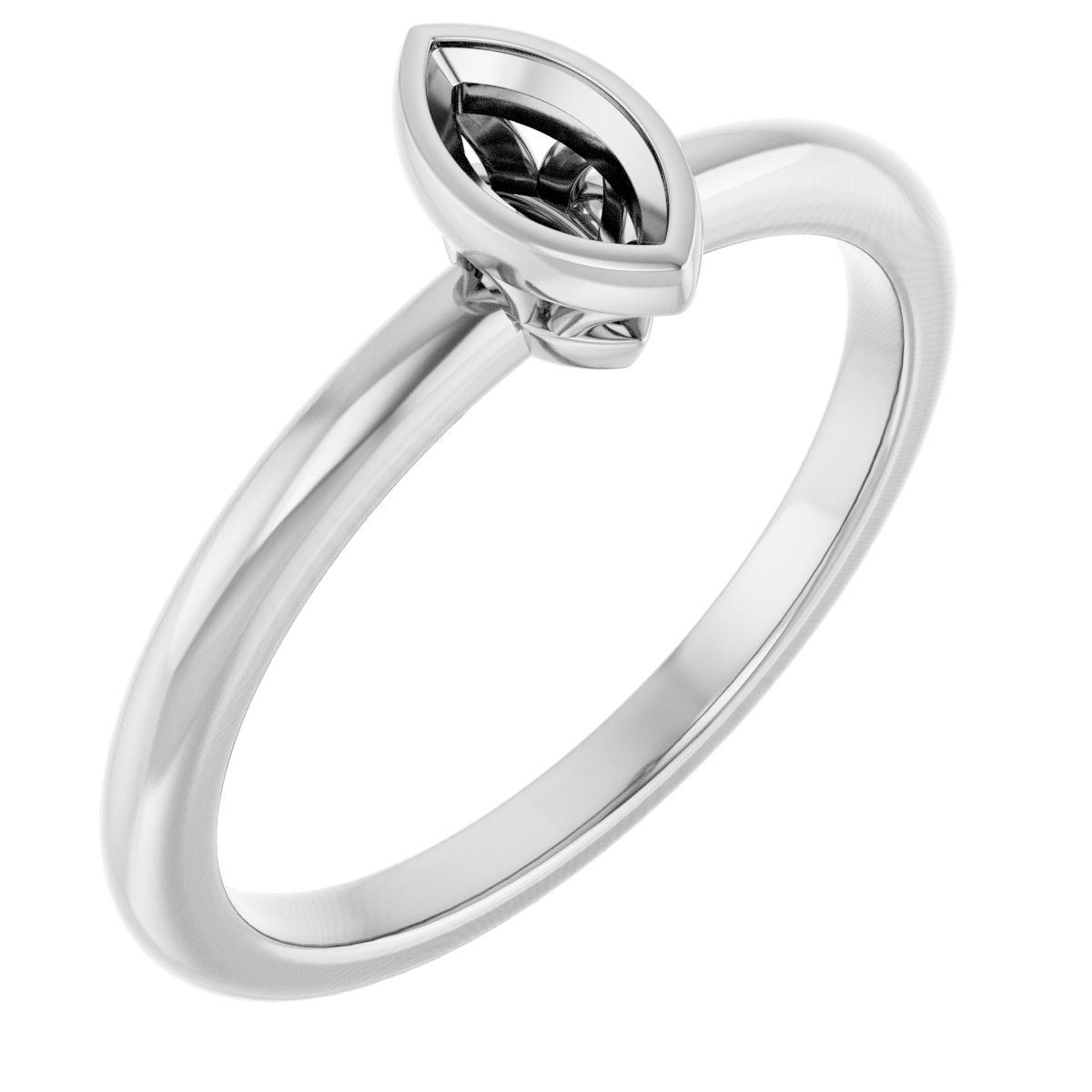 Bezel-Set Engagement Ring