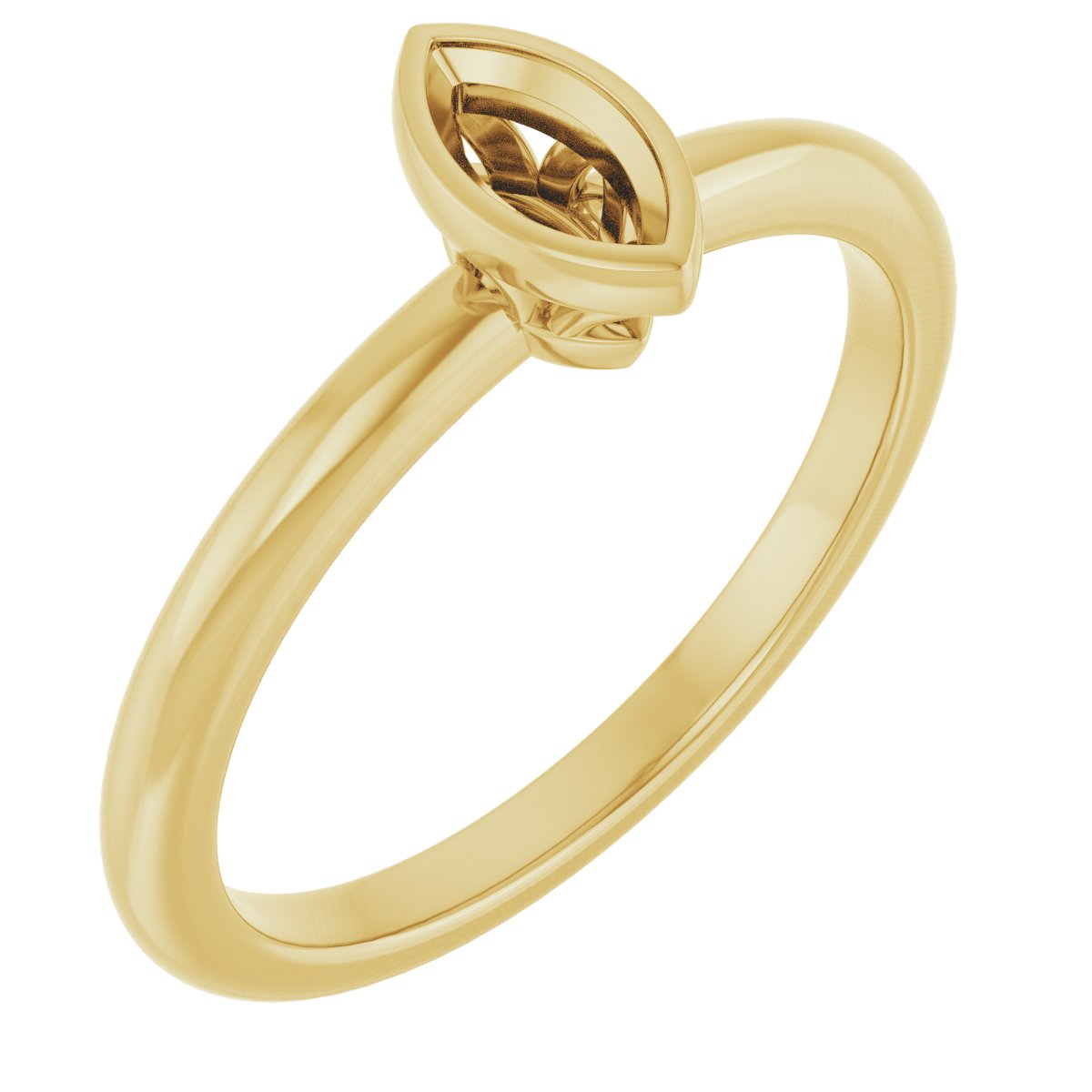 Bezel-Set Engagement Ring