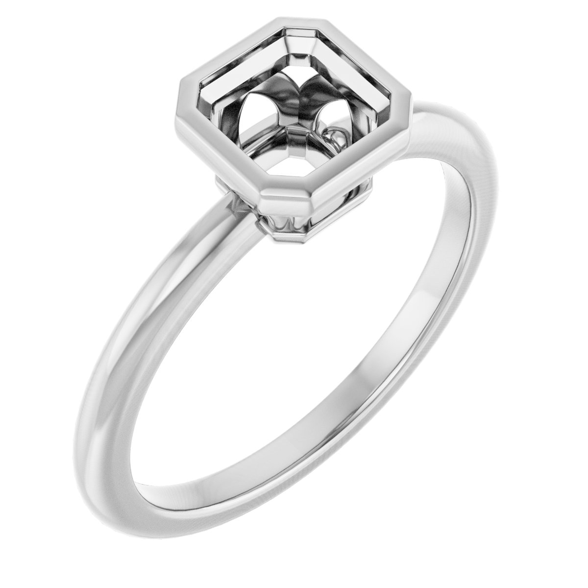 Bezel-Set Engagement Ring