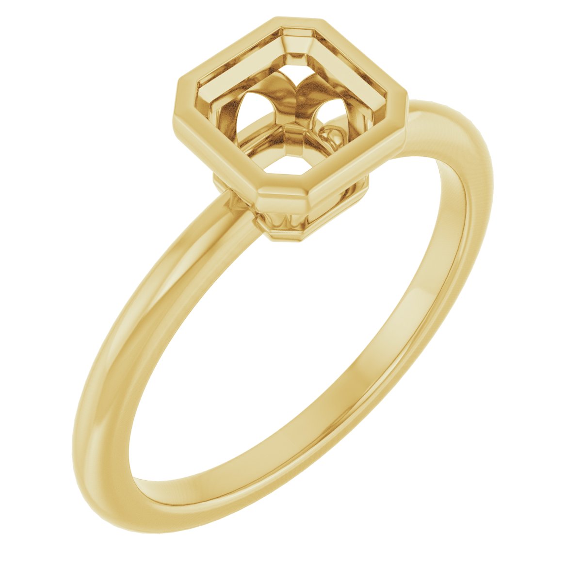 Bezel-Set Engagement Ring