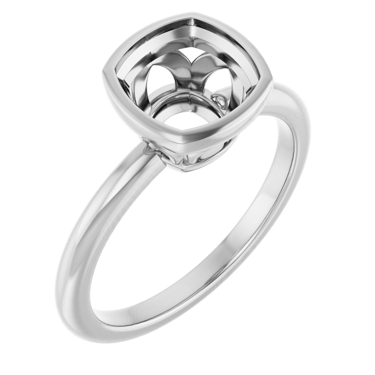 Bezel-Set Engagement Ring