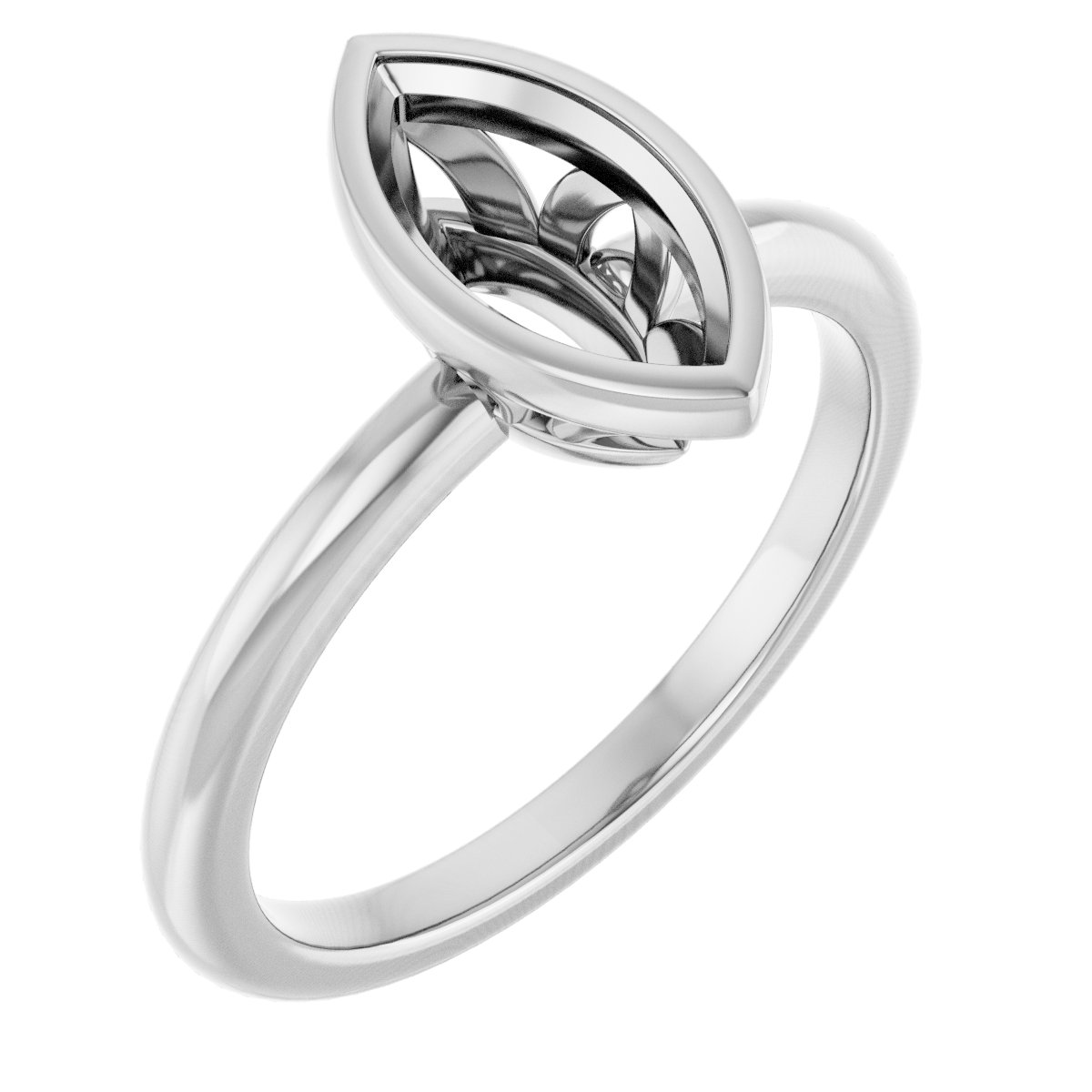 Bezel-Set Engagement Ring