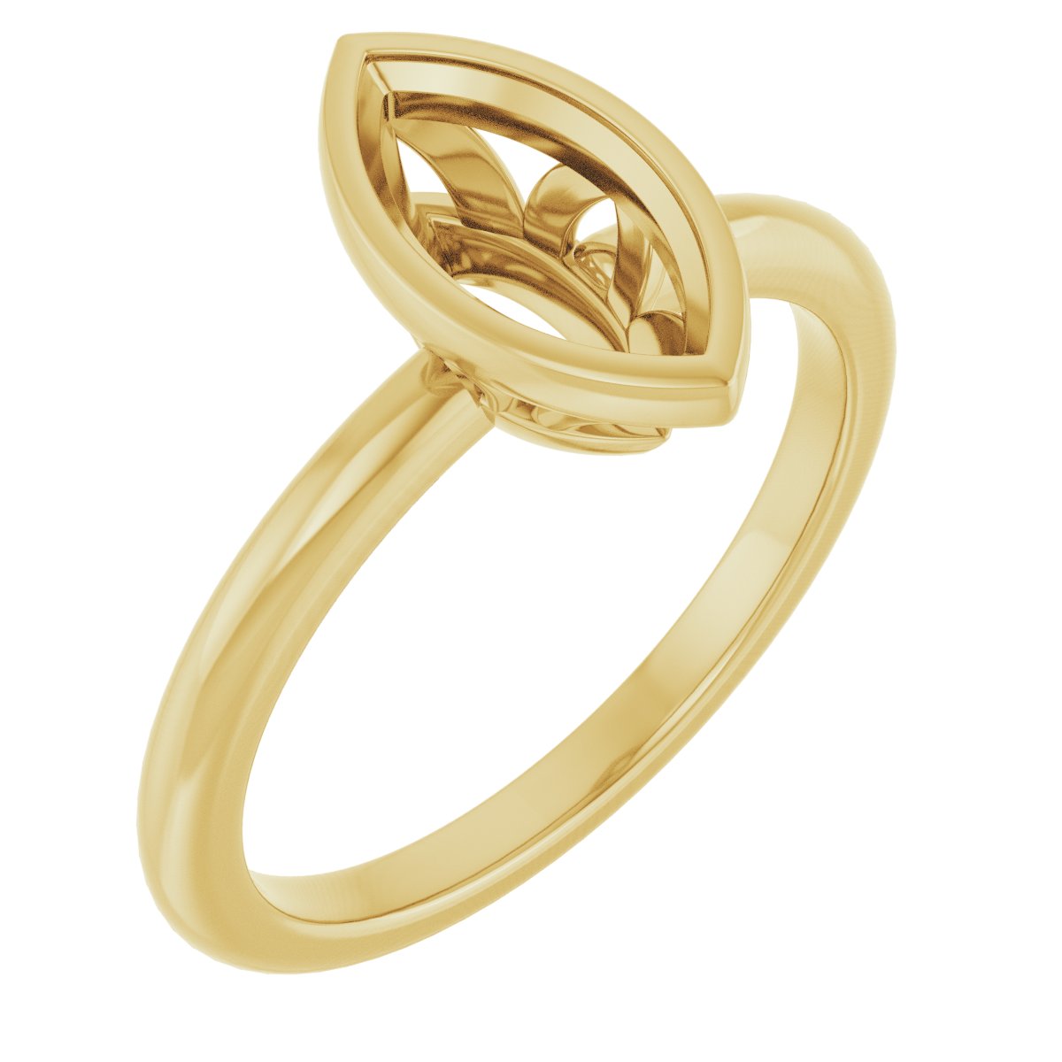 Bezel-Set Engagement Ring