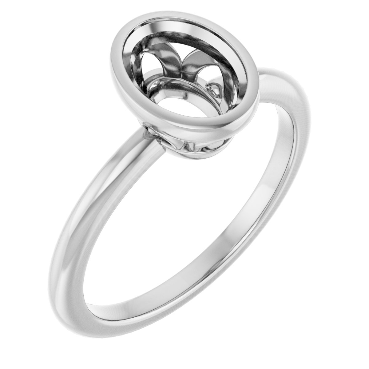 Bezel-Set Engagement Ring