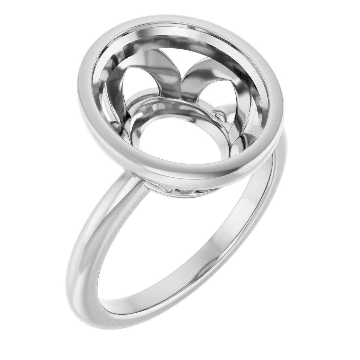 Bezel-Set Engagement Ring