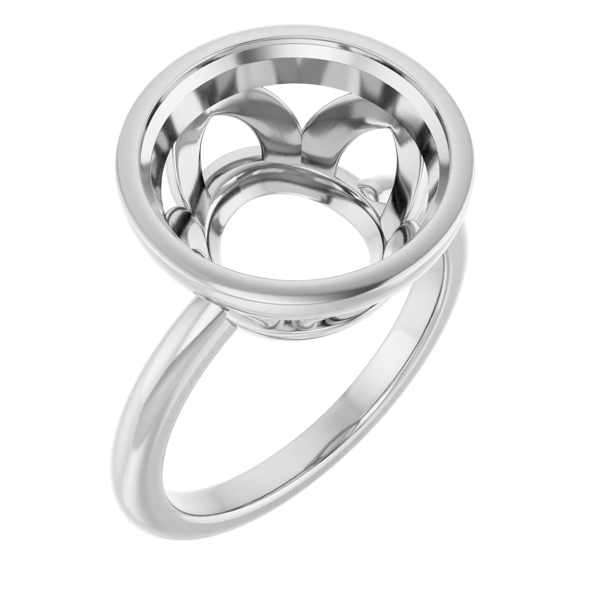 Bezel-Set Engagement Ring