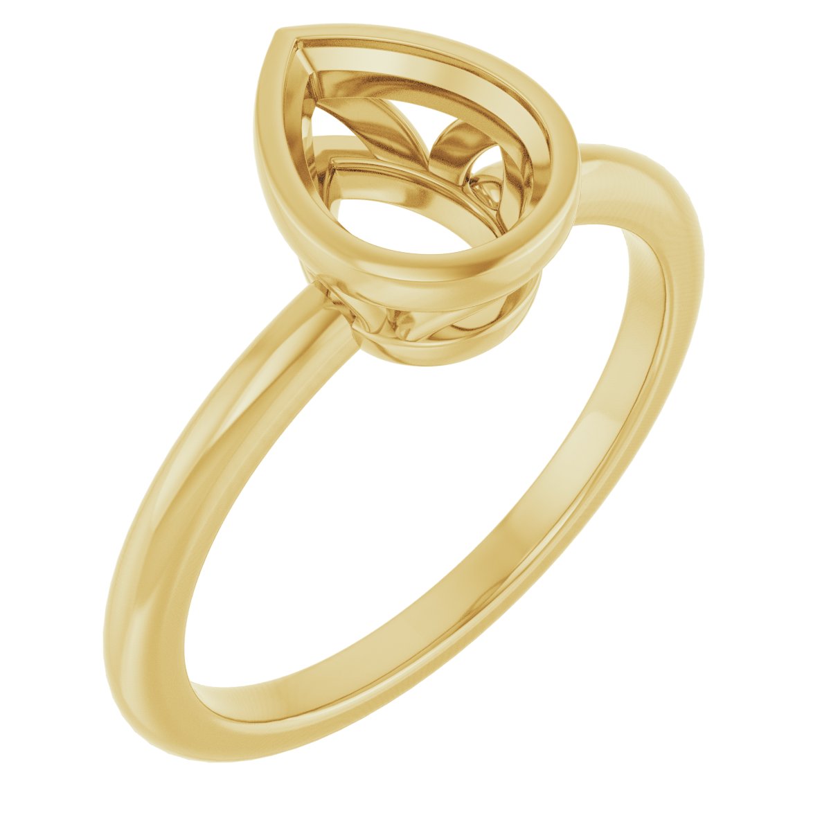 Bezel-Set Engagement Ring