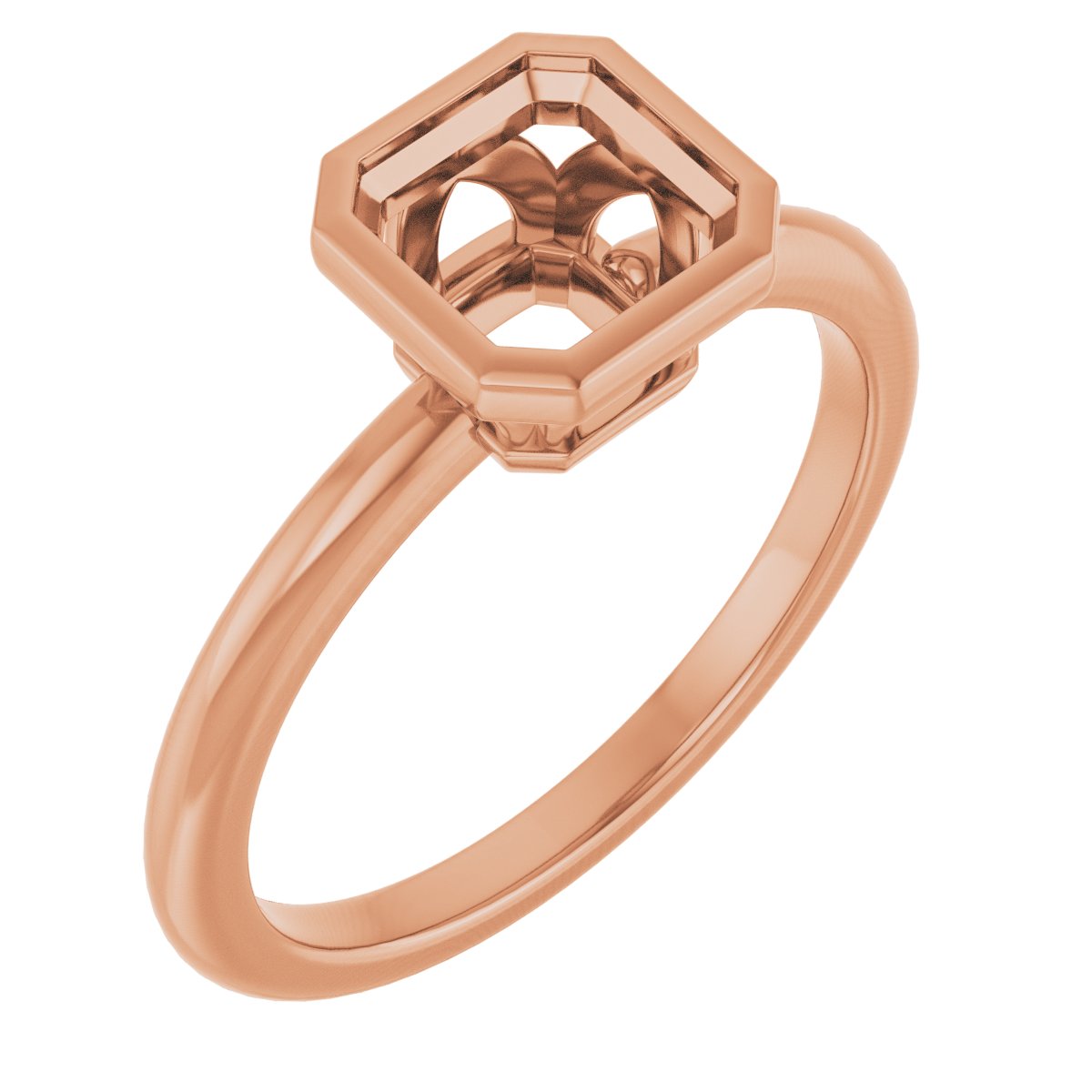 Bezel-Set Engagement Ring