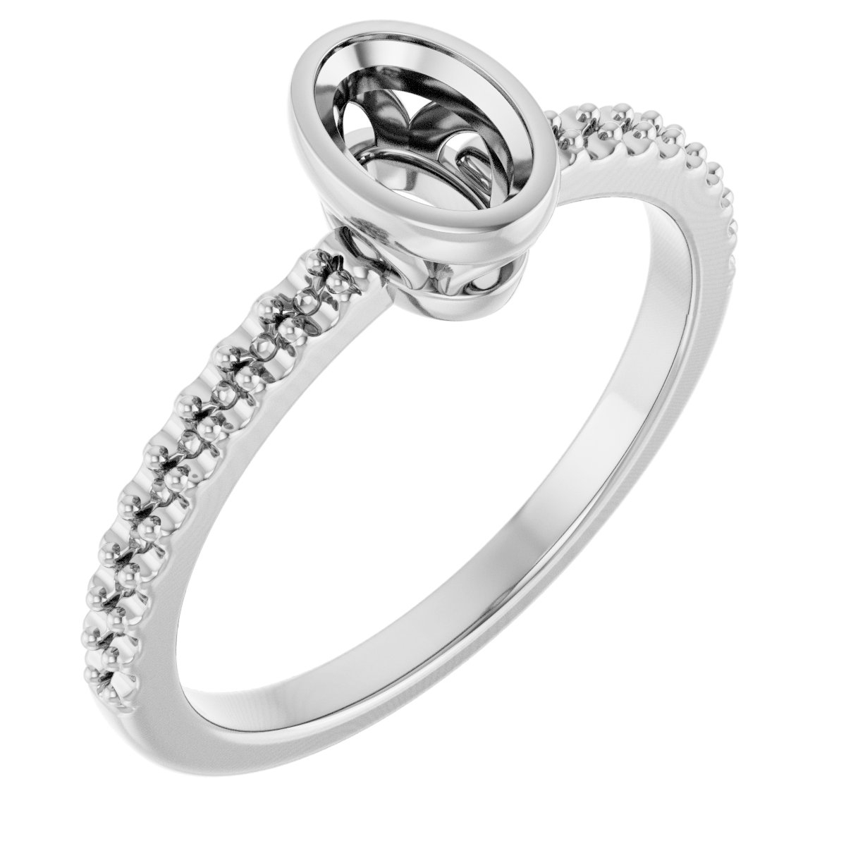 Bezel-Set Engagement Ring