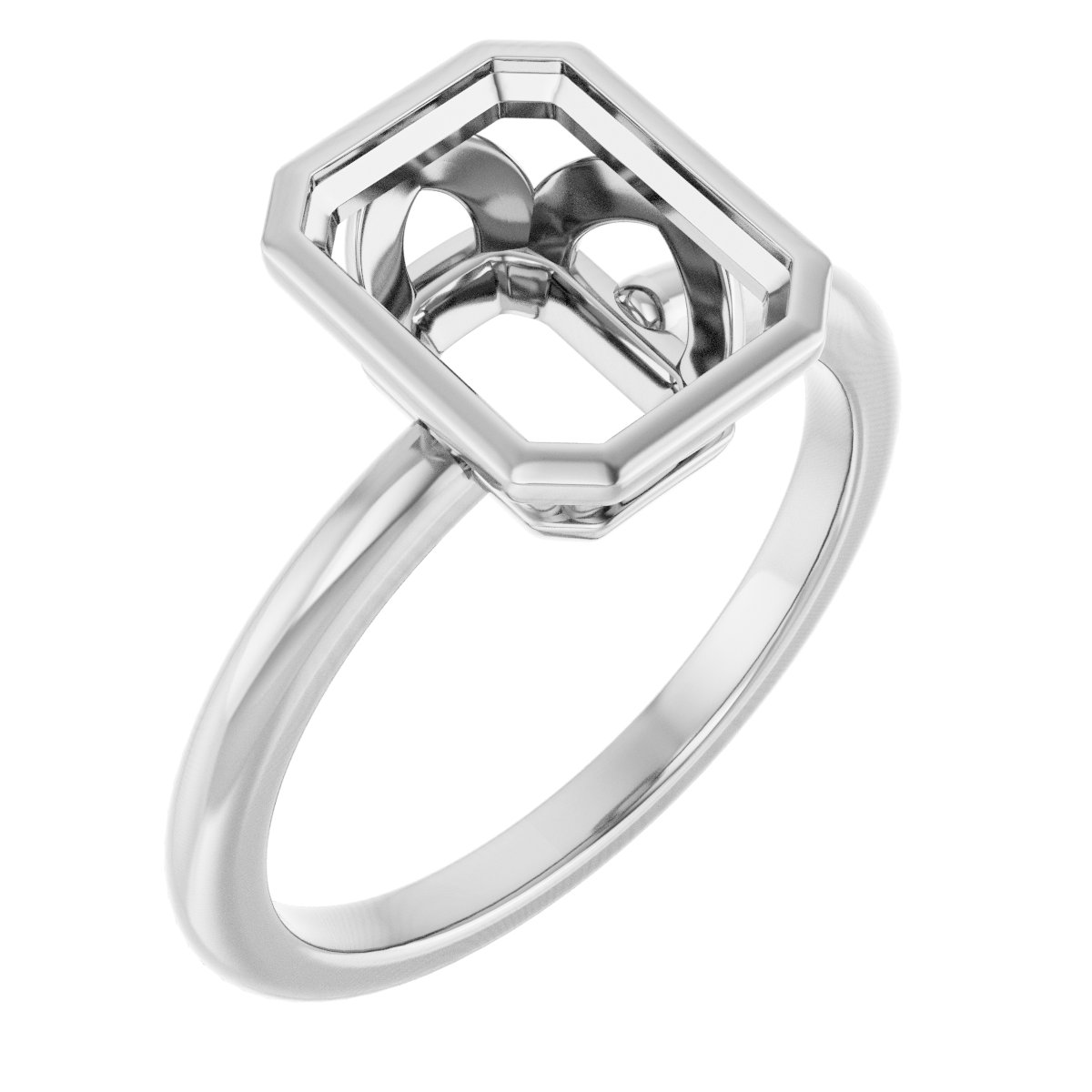Bezel-Set Engagement Ring