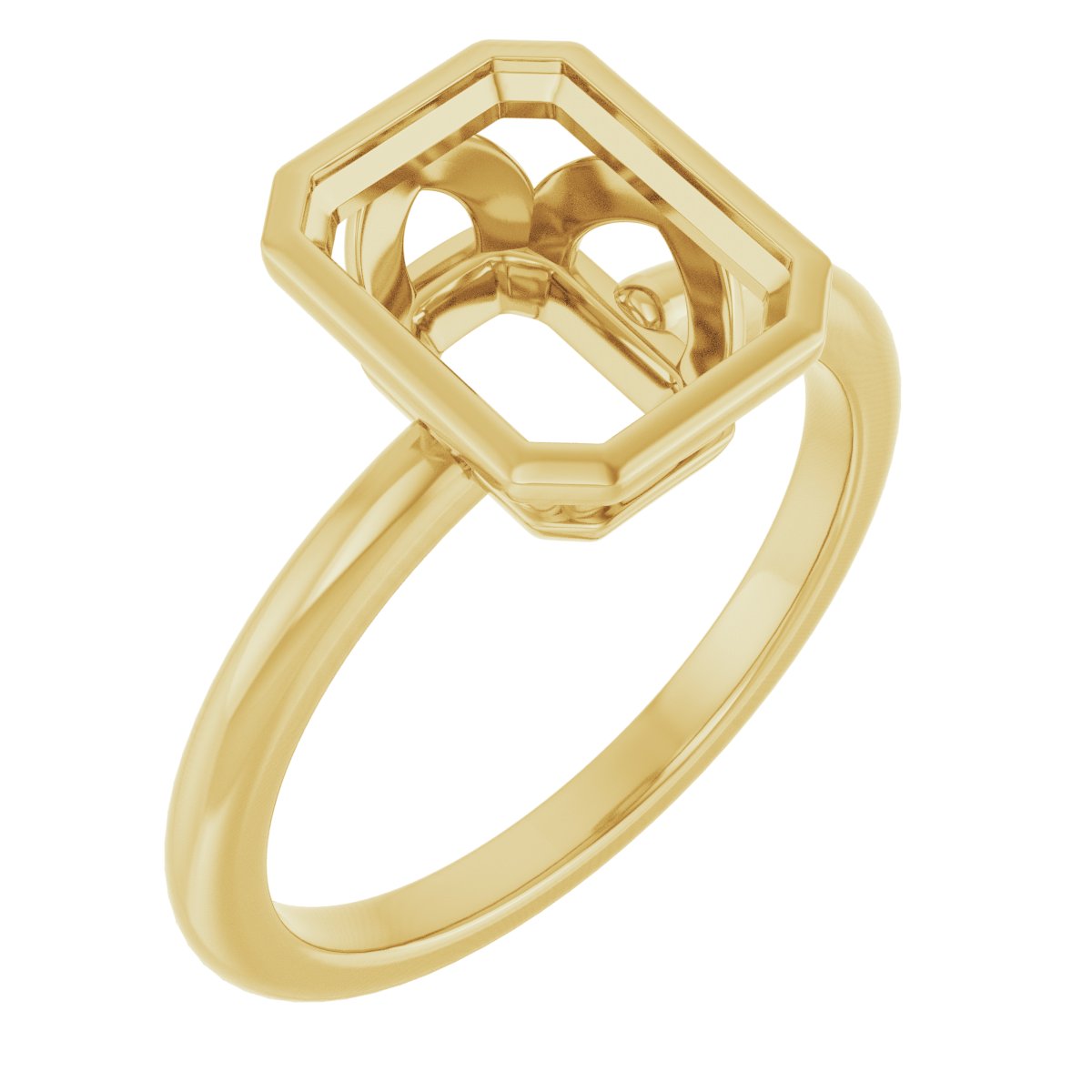 Bezel-Set Engagement Ring