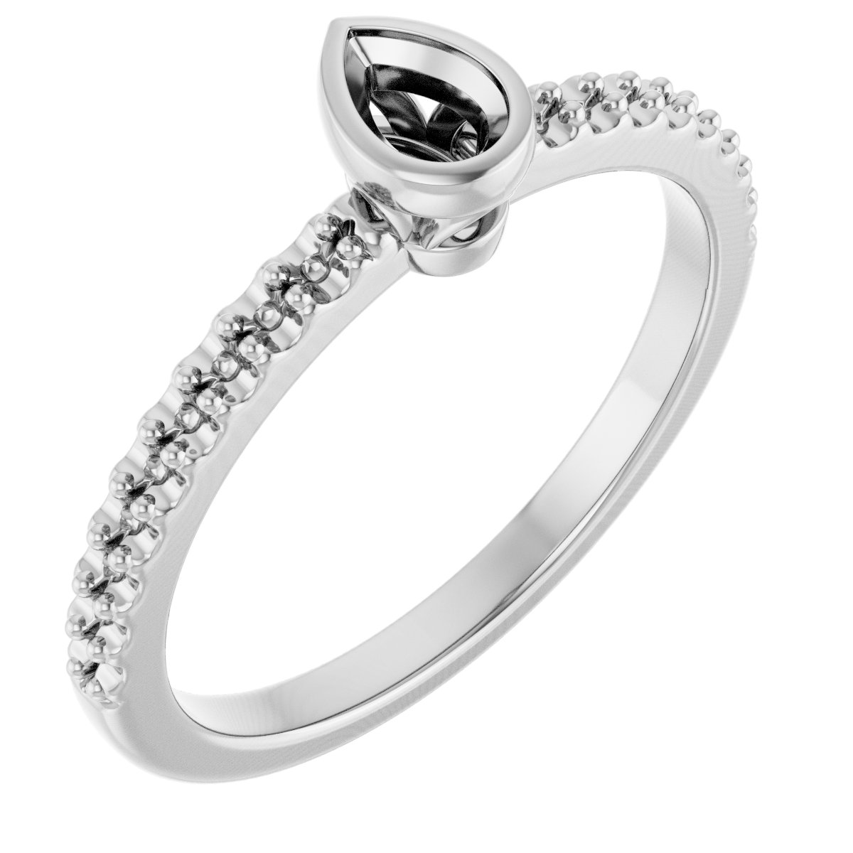 Bezel-Set Engagement Ring