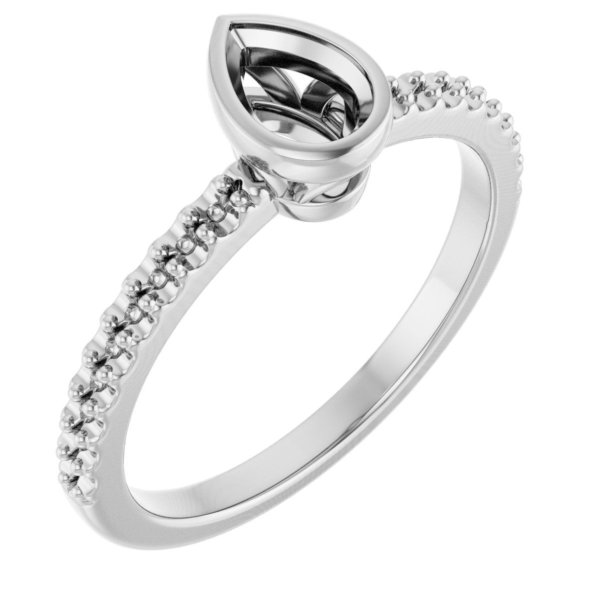 Bezel-Set Engagement Ring